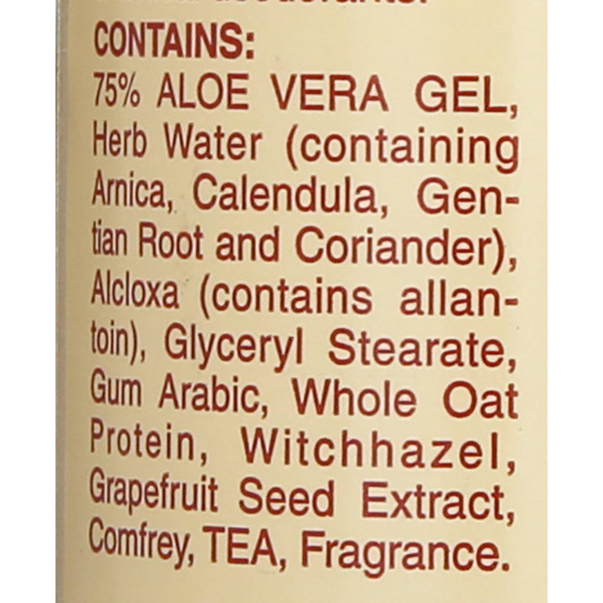 Etiqueta de Alvera indica ingredientes naturales para cuidado diario.