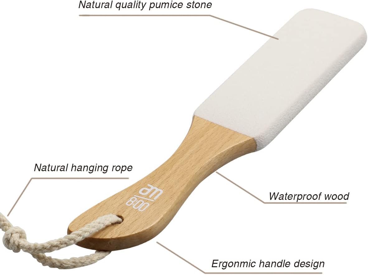 AM 8:00 mango de madera ergonómico, agarre cómodo y seguro.