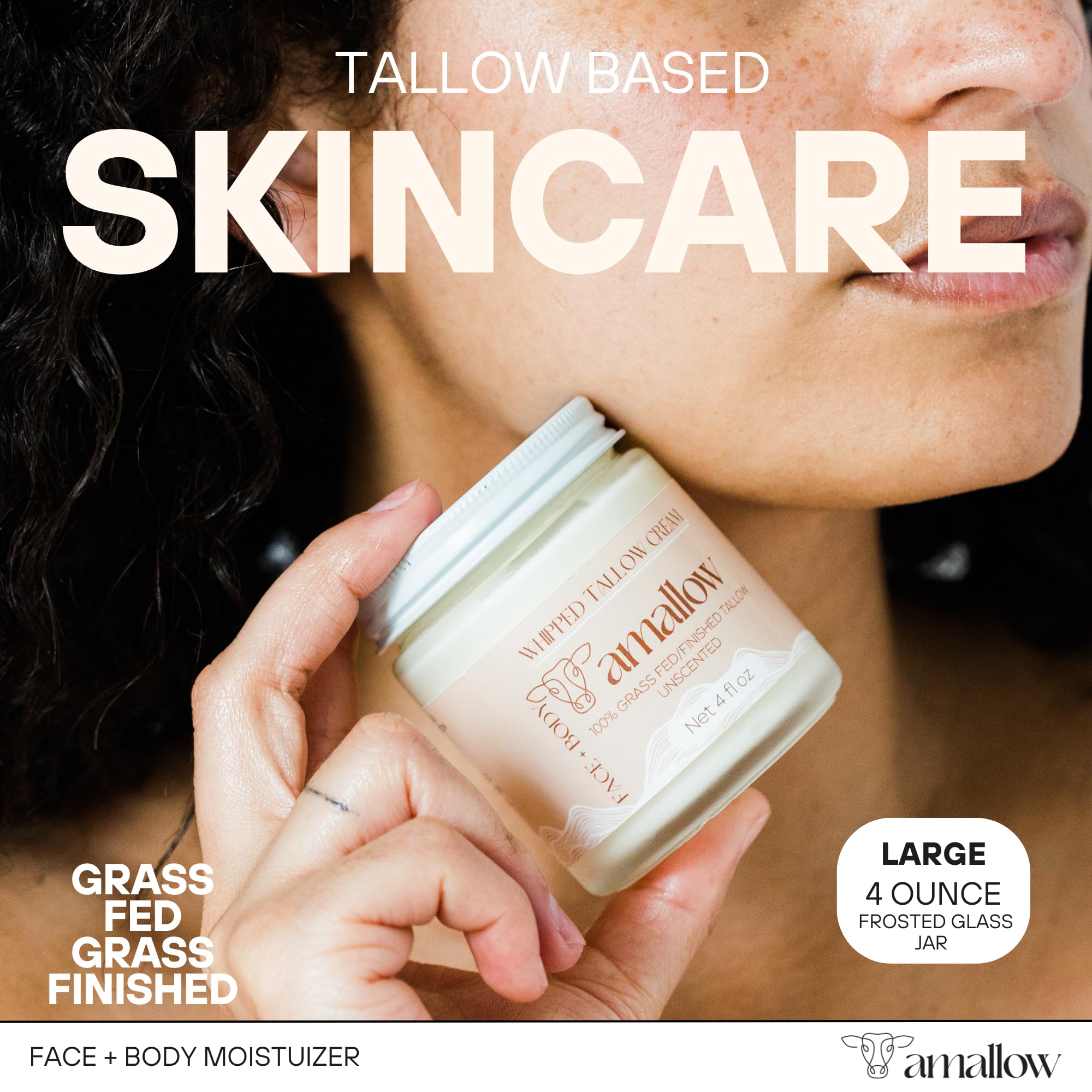 Amallow graisse de boeuf pour le corps, soin hydratant naturel.