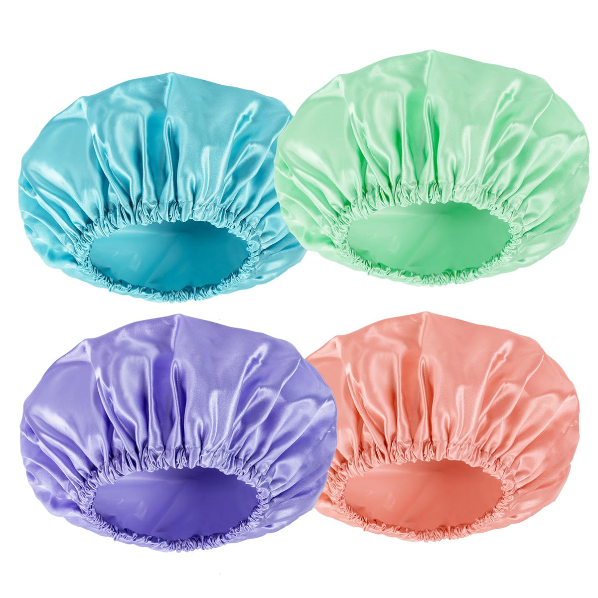 Gorro de ducha AmazerBath de doble capa para máxima impermeabilidad y cabello seco