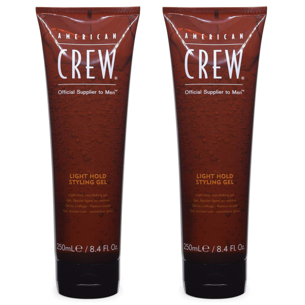AMERICAN CREW gel-coiffant-leger-250ml flacon clair, offre tenue légère et brillance naturelle.