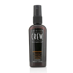 American Crew, envase azul, control medio y brillo natural para uso diario.