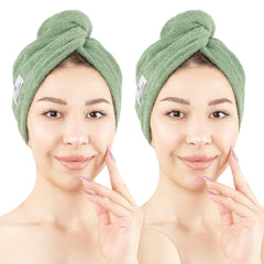 American Soft Linen turbante para cabello de algodón 100% para secado suave