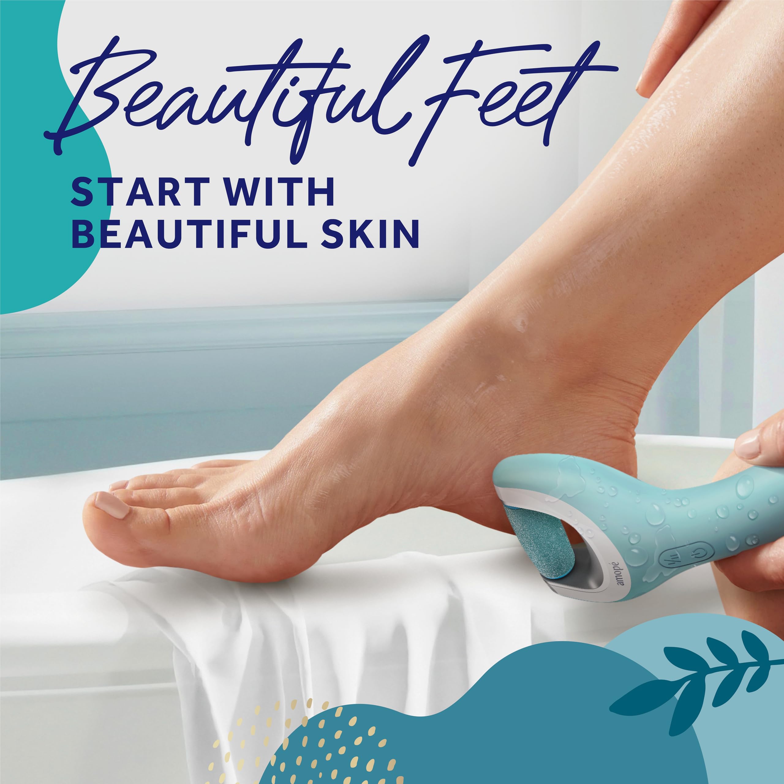 Amope Pedi Perfect Pro, cabezal regular elimina piel muerta con suavidad.
