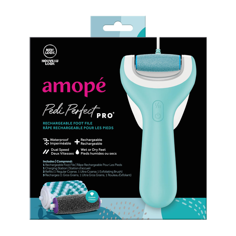 Amope Pedi Perfect Pro, lima pies, suaviza durezas para pies suaves.