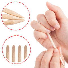 AMOSTBY palitos cutícula naranja, punta plana para empujar cutículas con suavidad.