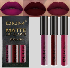 AMY'S DIARY labial líquido mate set de 3 piezas en empaque elegante, ideal para regalo.