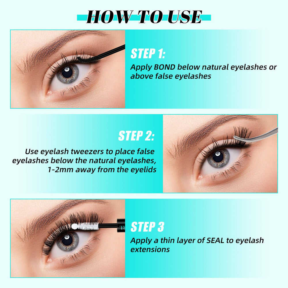 AMZGIRL LASH adherencia resistente al agua para uso diario