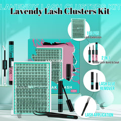 AMZGIRL LASH Clusters 160 piezas: pestañas organizadas para un look natural.