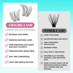 AMZGIRL LASH look natural gracias a la banda invisible.
