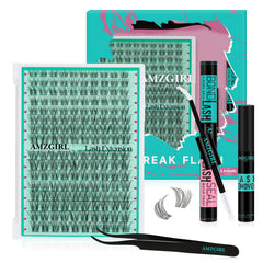 AMZGIRL LASH Clusters Kit: empaque completo para uso hogareño cómodo.