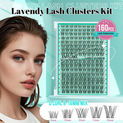AMZGIRL LASH racimos de 8-16 mm para ajustar longitud.