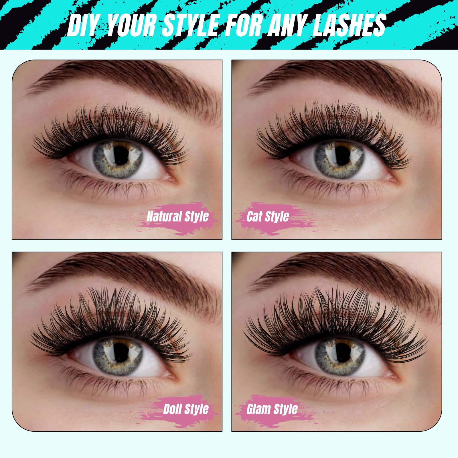 AMZGIRL LASH: uso versátil para salón o uso diario en casa.
