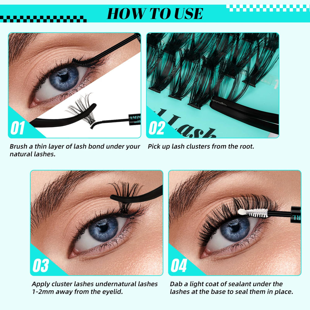AMZGIRL LASH estuche compacto para almacenamiento.