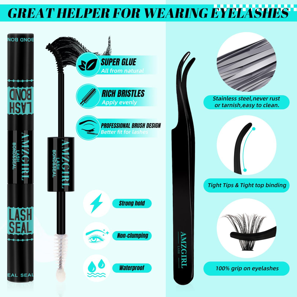 AMZGIRL LASH paso-aplicacion para instalación fácil.