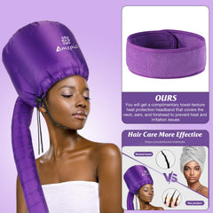 Gorro secado Amzpic para cabello rizado facilita peinado y definición.