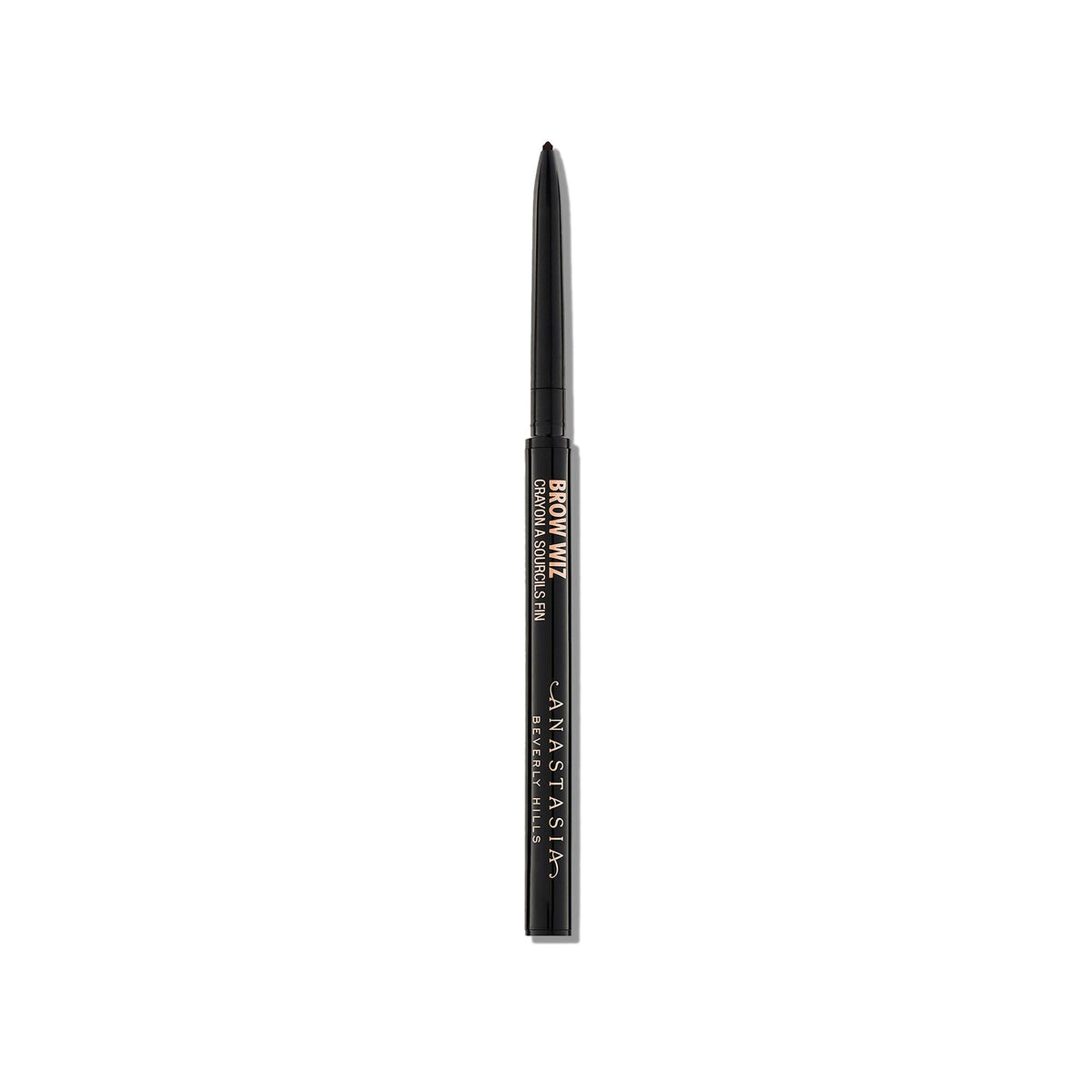 Anastasia Beverly Hills Deluxe Mini Brow Wiz delineado cejas marrón oscuro para definición precisa.