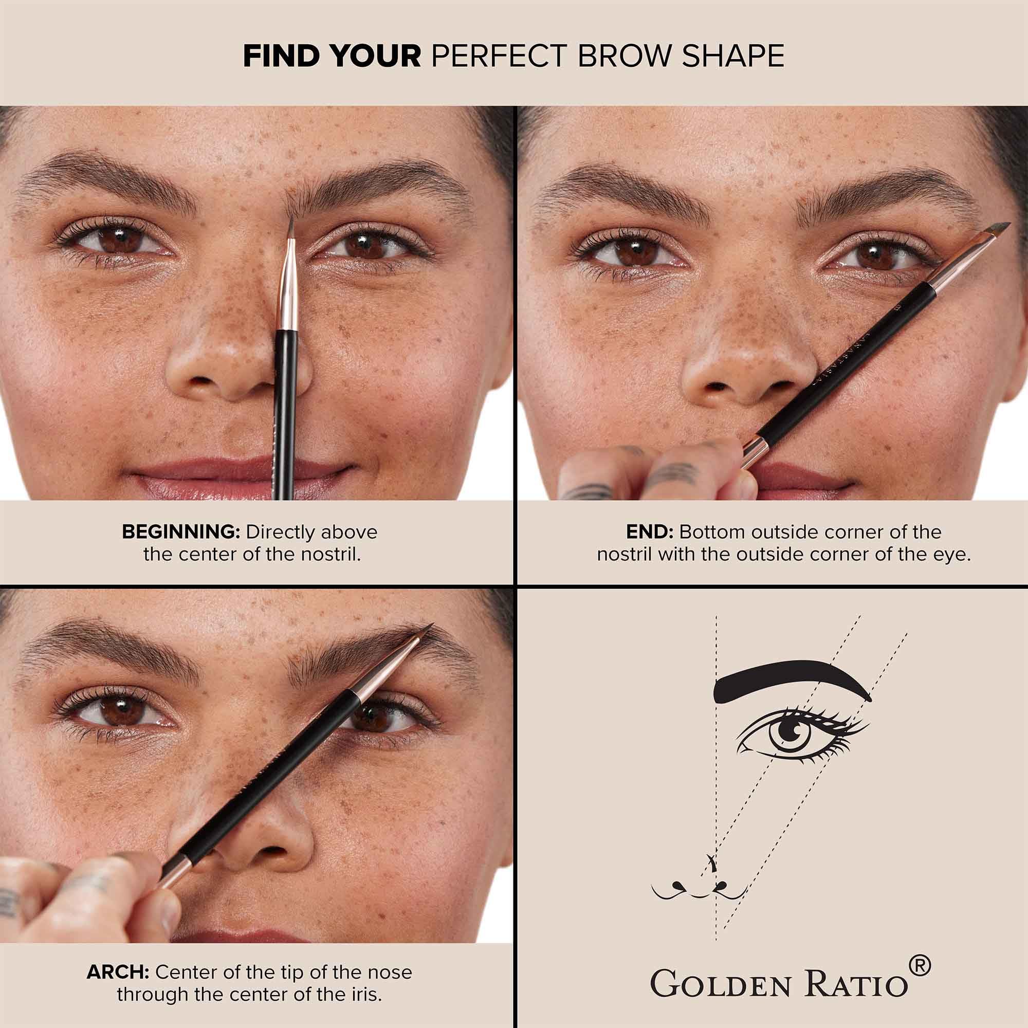 Fórmula resistente al agua para cejas definidas durante el día.
