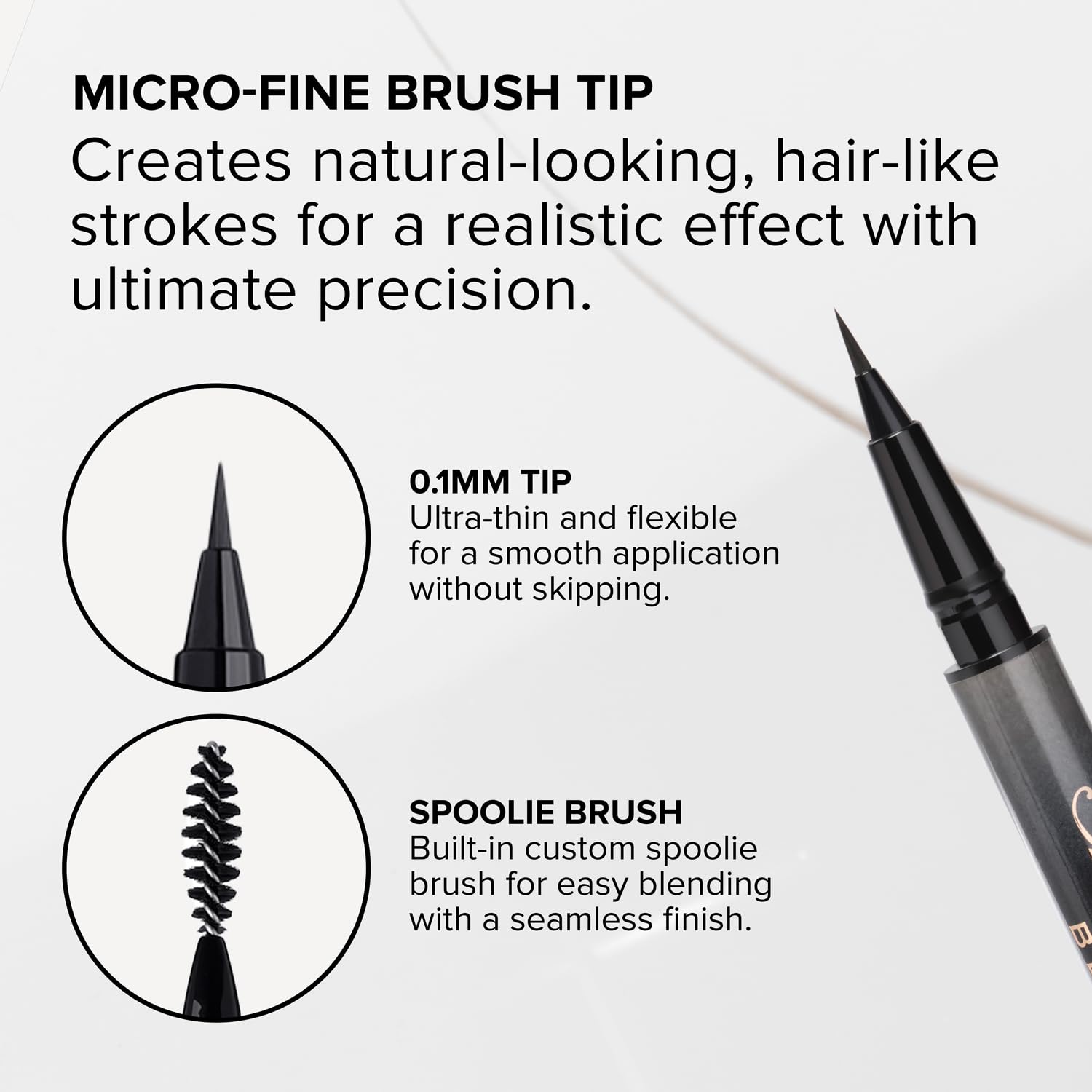 Anastasia Brow Pen resistente-agua mantiene la forma todo el día.
