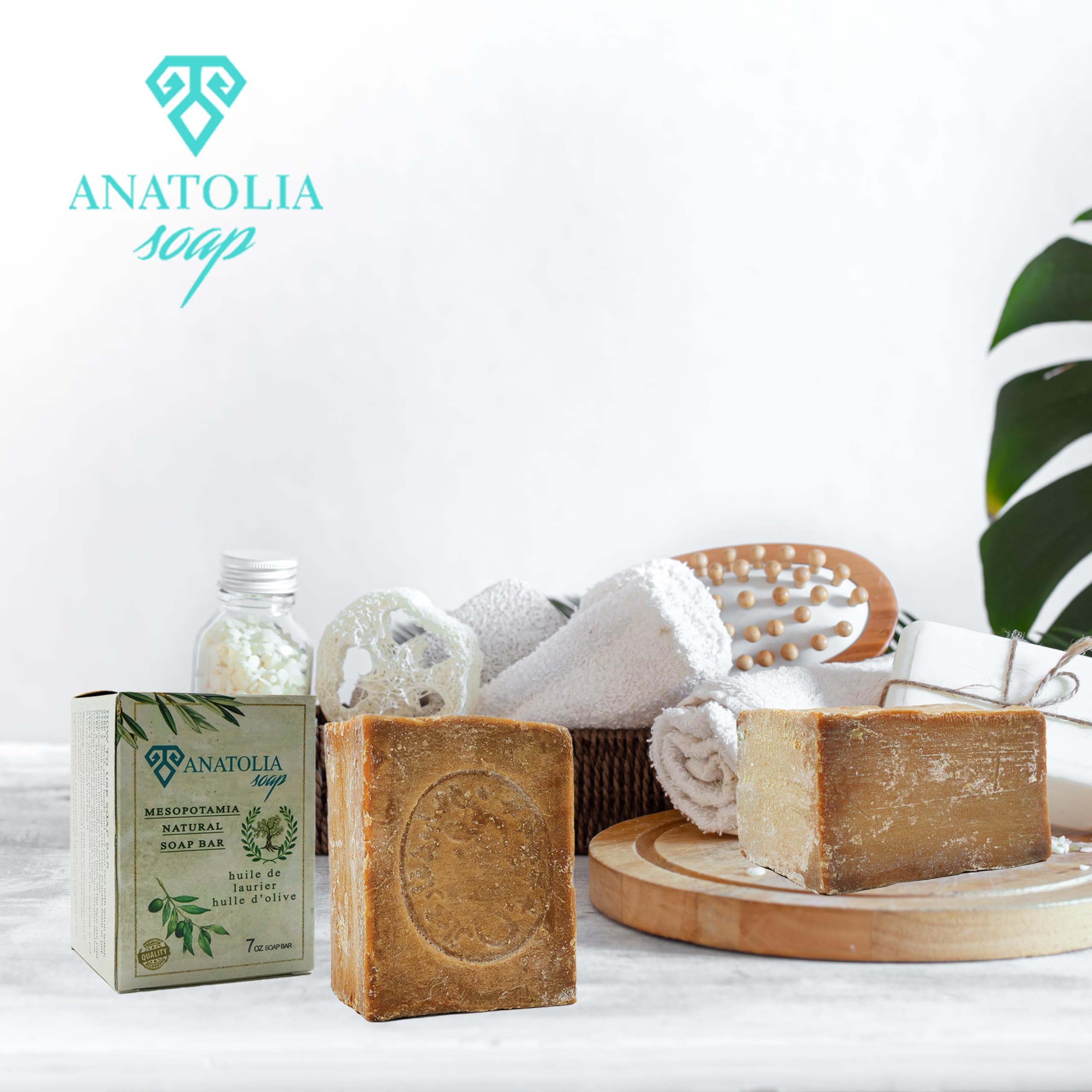 Anatolia Soap Aleppo: ingredientes simples, planta y sin aditivos ni fragancias.