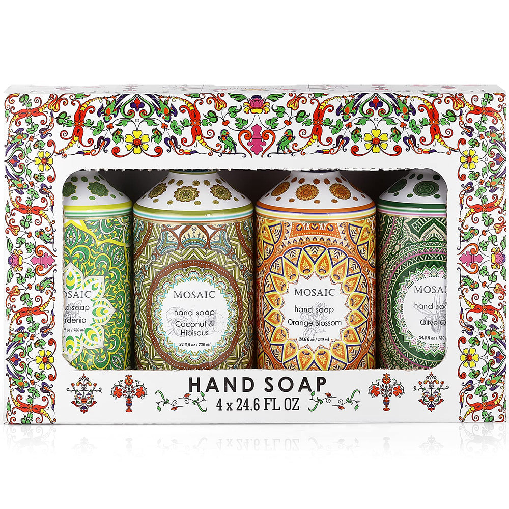 AnatoliaDaphne Mosaic jabón líquido de manos en set de regalo elegante