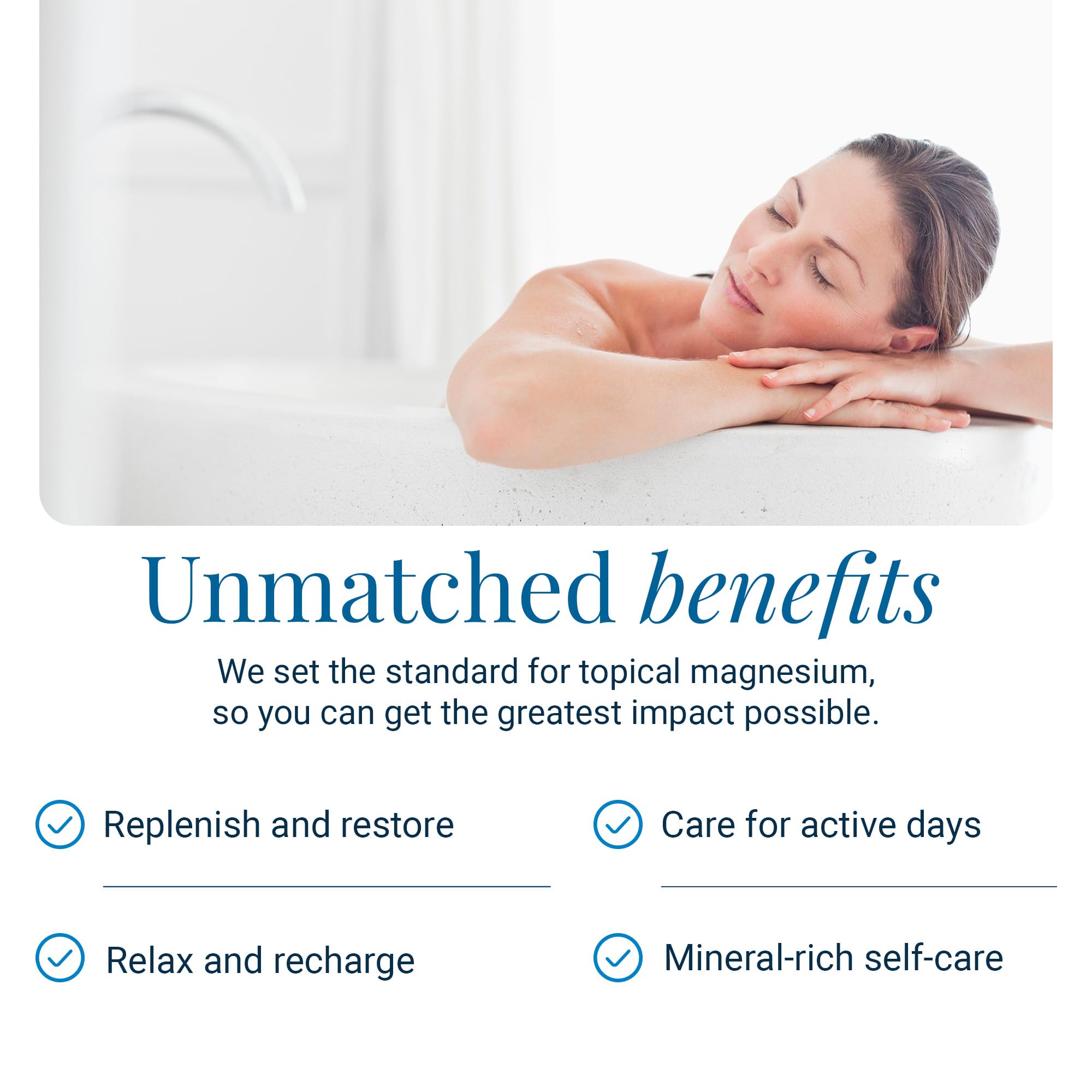 Copos magnesio sin fragancias Ancient Minerals, piel sensible