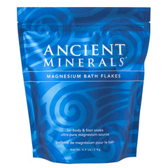 Ancient Minerals flocons-bain offrent une absorption rapide pour la détente musculaire après l’effort.