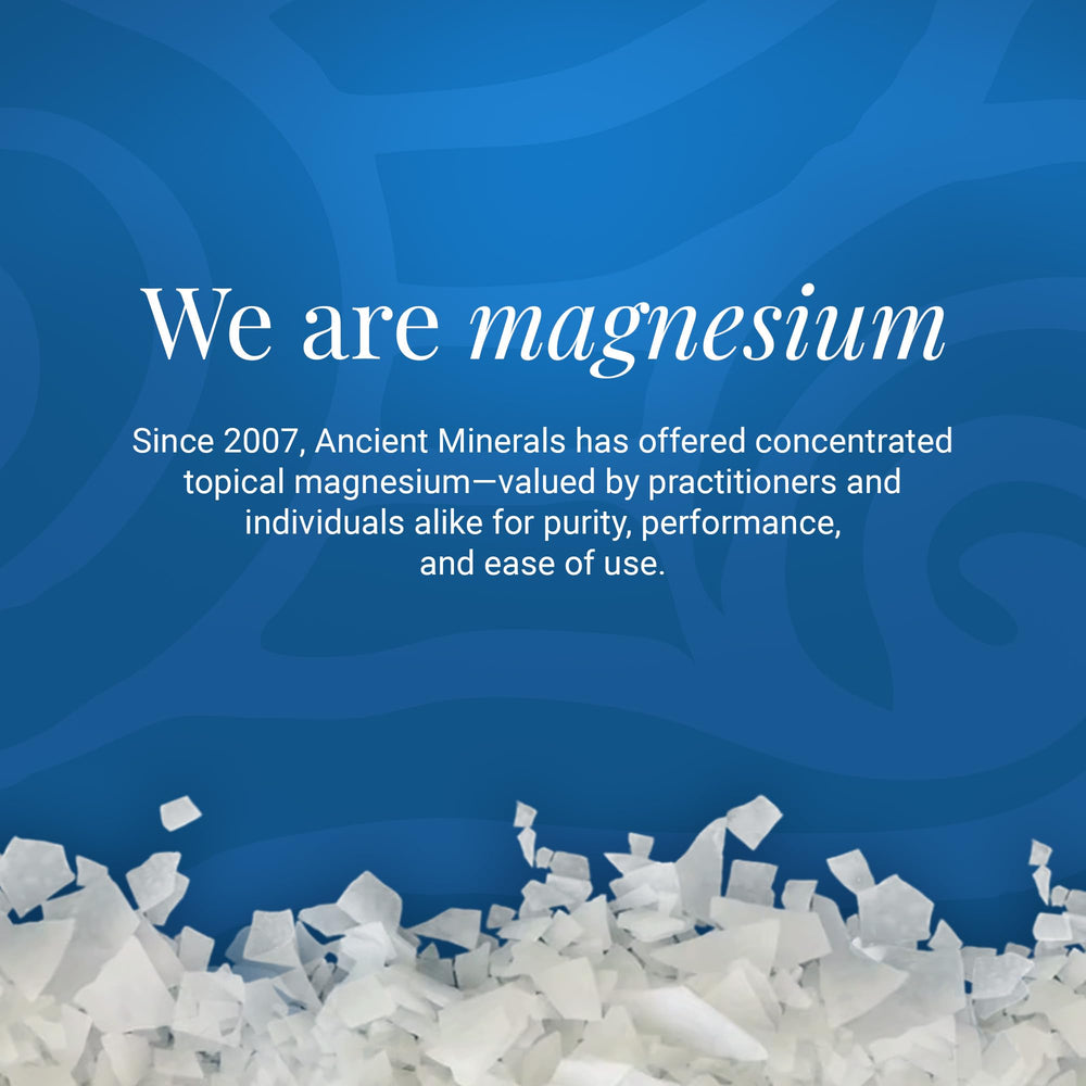 Ancient Minerals flocons-bain remplace le sel d’Epsom pour une utilisation naturelle.