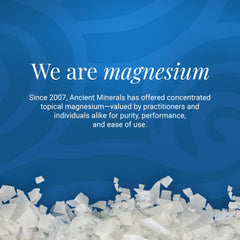 Ancient Minerals flocons-bain remplace le sel d’Epsom pour une utilisation naturelle.