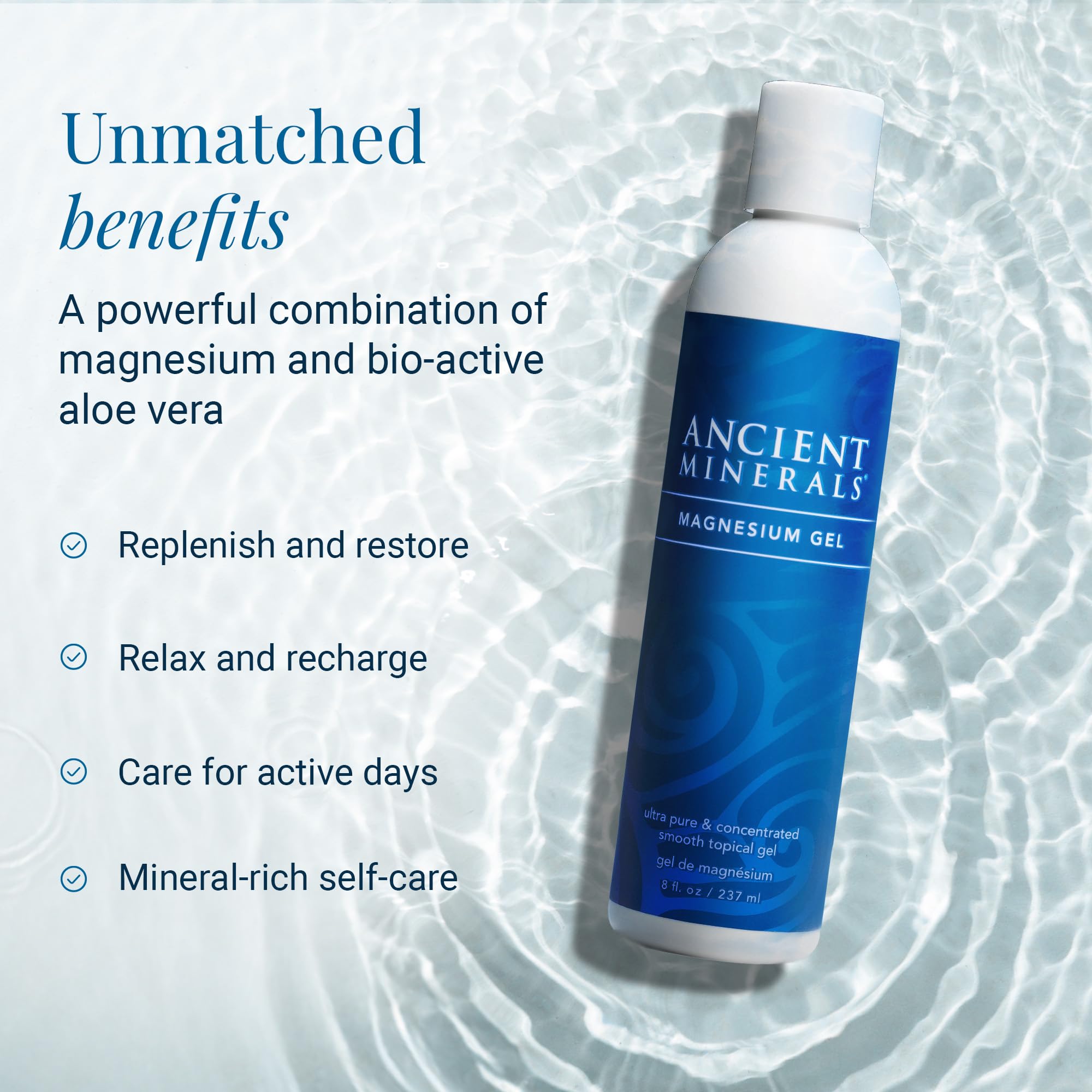 Ancient Minerals gel-aplicacion-piel, aplicación localizada y refrescante