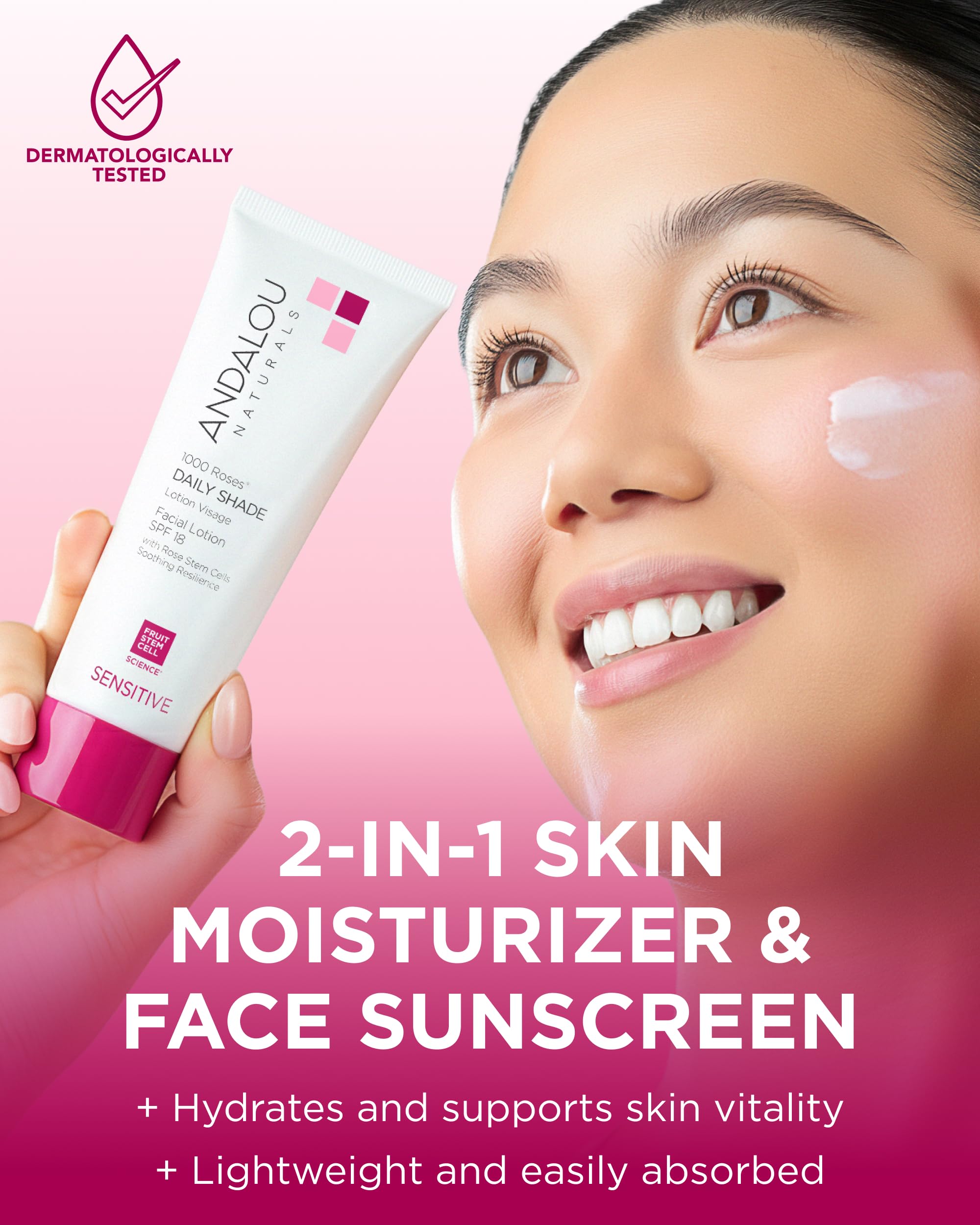 Textura crema ultraligera que se absorbe sin grasa.
