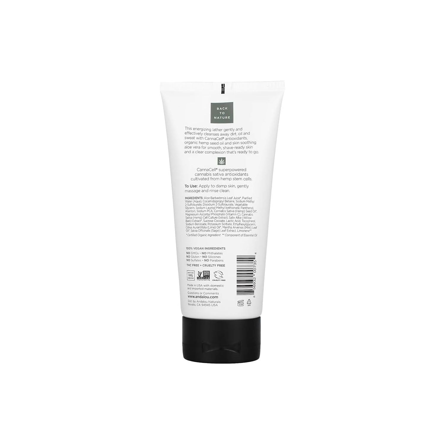Andalou Naturals aloe vera para calmar e hidratar la piel tras la limpieza