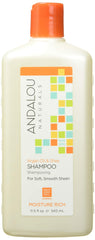 Andalou Naturals shampoo argán y karité en botella para cabello nutrido.
