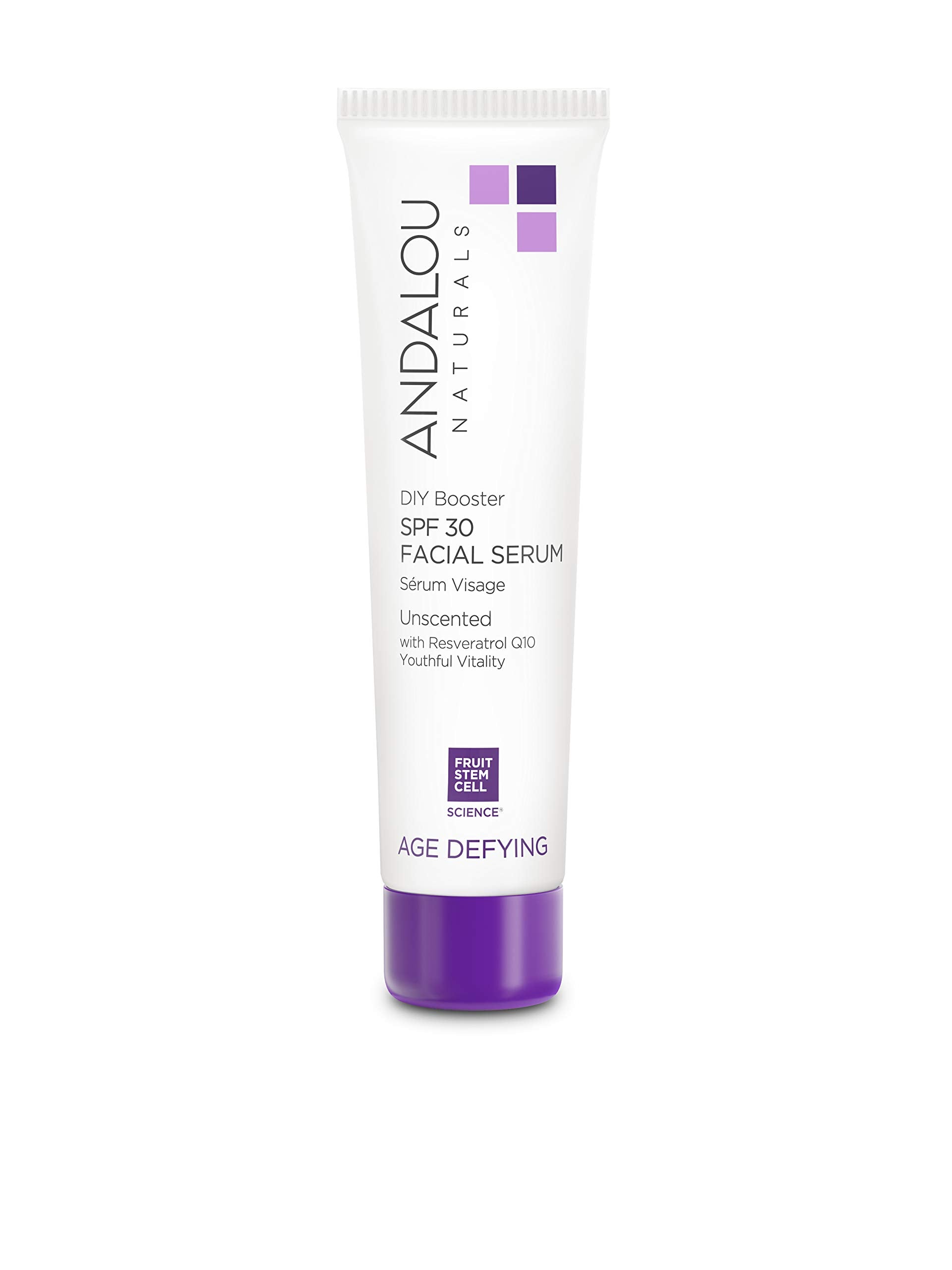Andalou Naturals DIY Booster SPF 30, frasco con aplicador, protección solar suave para piel seca