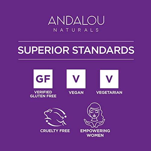 Ingredientes naturales de Andalou Naturals para cuidado antioxidante