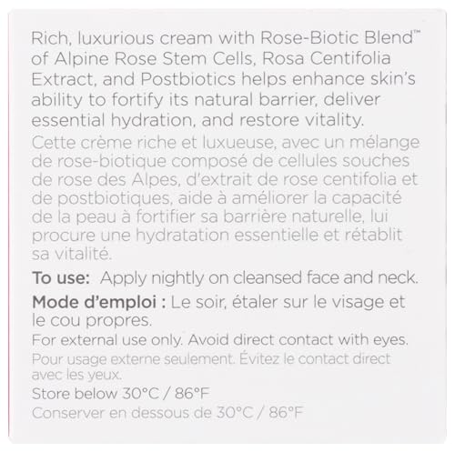 Andalou Naturals rose-biotic-blend ingredients close-up for nourishing skin.