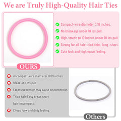 Elásticos de pelo Anezus para cabello rizado y liso, sujeción segura.