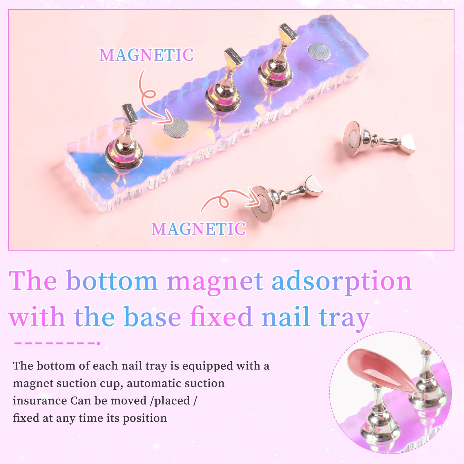 ANGNYA kit de práctica de uñas dos sets: ideal para hogar y salón