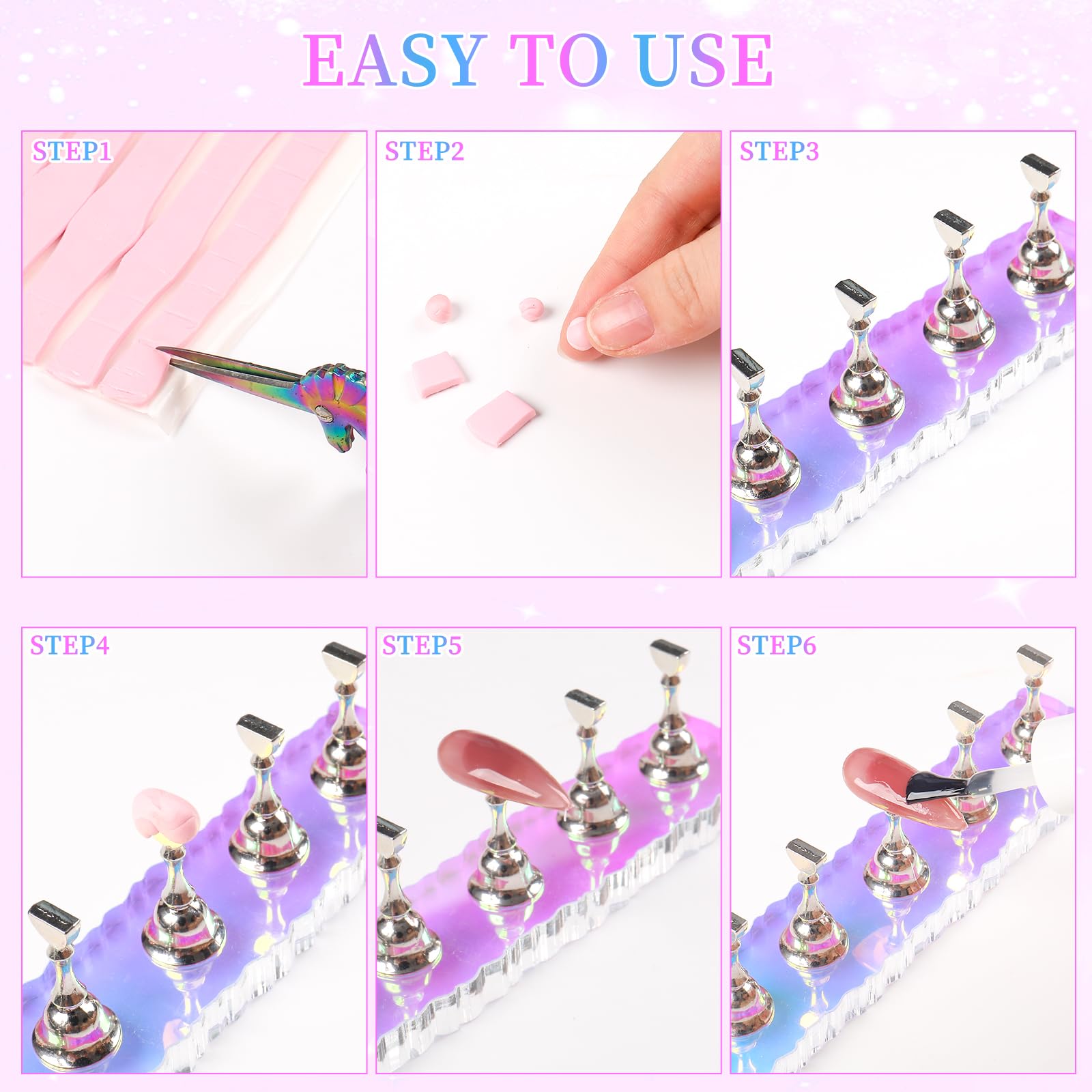 ANGNYA sistema magnético resistente: sujeción segura para las uñas durante el diseño