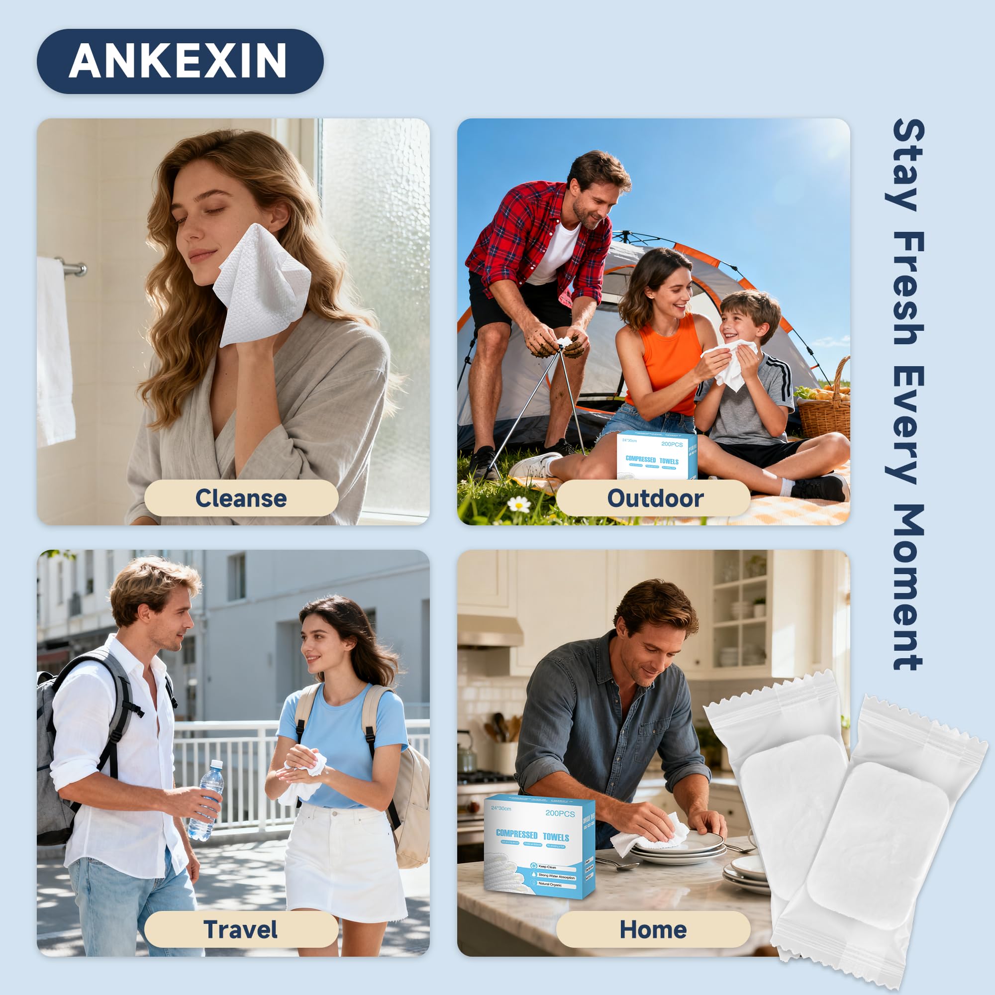 ANKEXIN empaque compacto para casa y viaje