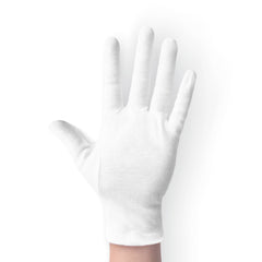 ANSMIO guantes de algodón, dos pares, para humectación nocturna suave de manos secas.