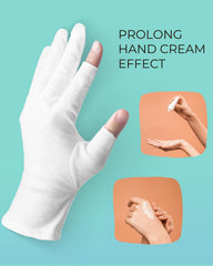 Guantes ANSMIO de algodón para piel seca, protección suave.