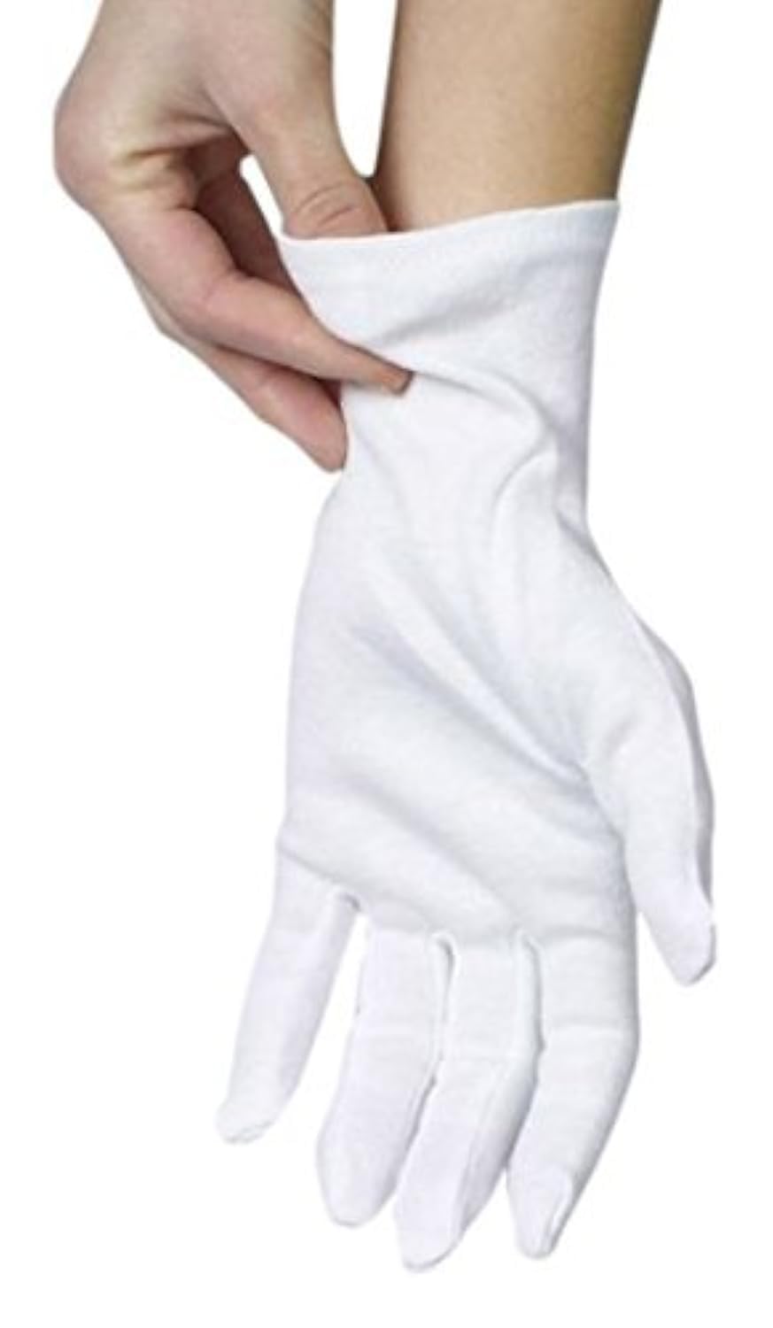 ANSMIO guantes de algodón 3 pares blancos para uso diario y cuidado suave.