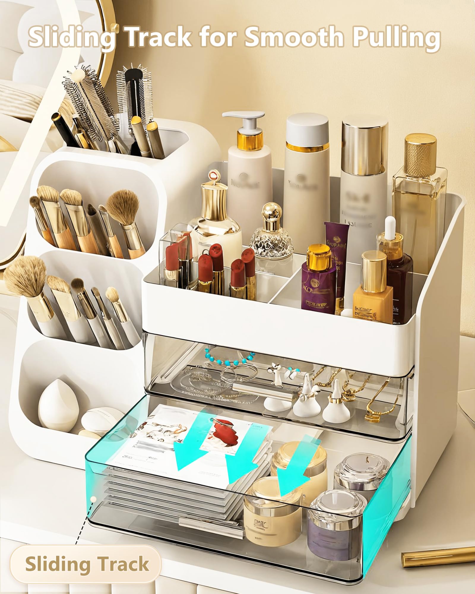 Anylady organizador multiuso para escritorio o cocina, ordena productos de belleza con estilo.