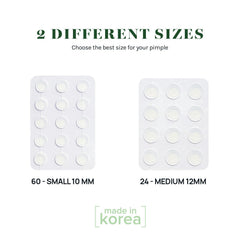 AOA Studio absorbing cover patch on skin, keeping blemish area protected for up to 24 hours.