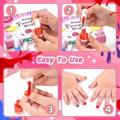AOMIR esmalte para niños, aplicación fácil en uñas pequeñas.