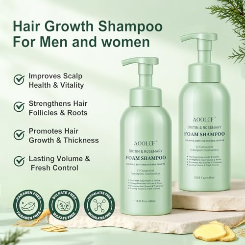 Masaje relajante del cuero cabelludo con AOOLCF para cabello saludable.