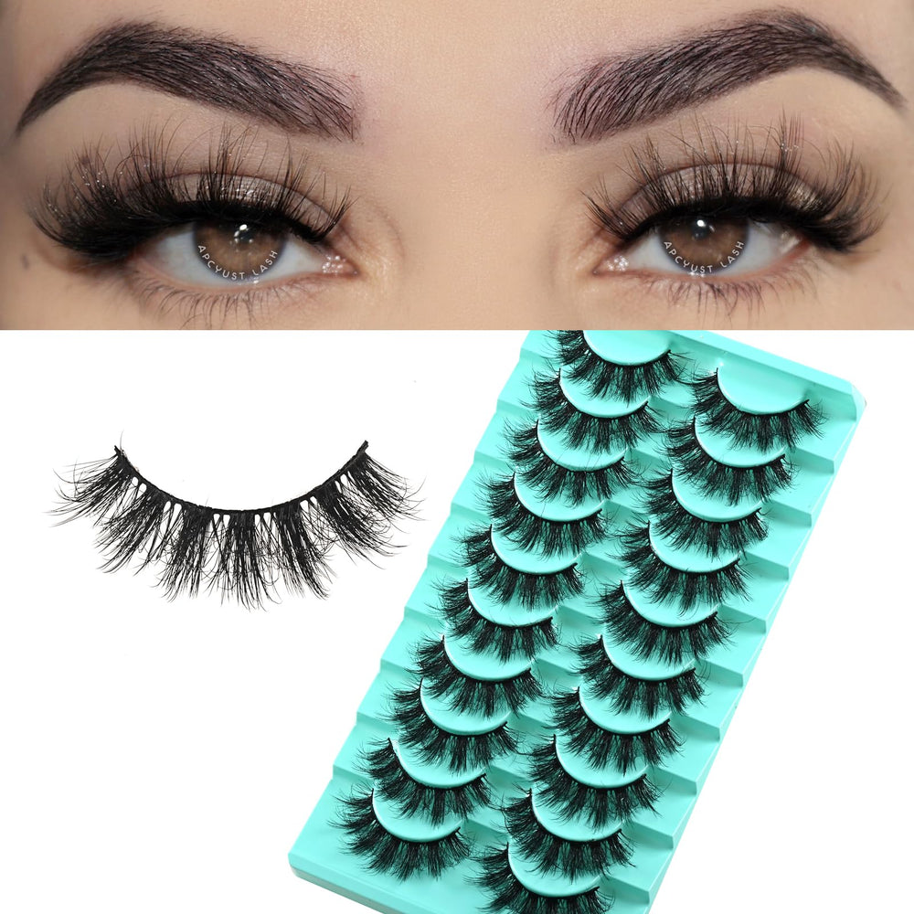 Pestañas APCYUST con efecto ojo de muñeca y 17 mm para un look suave.