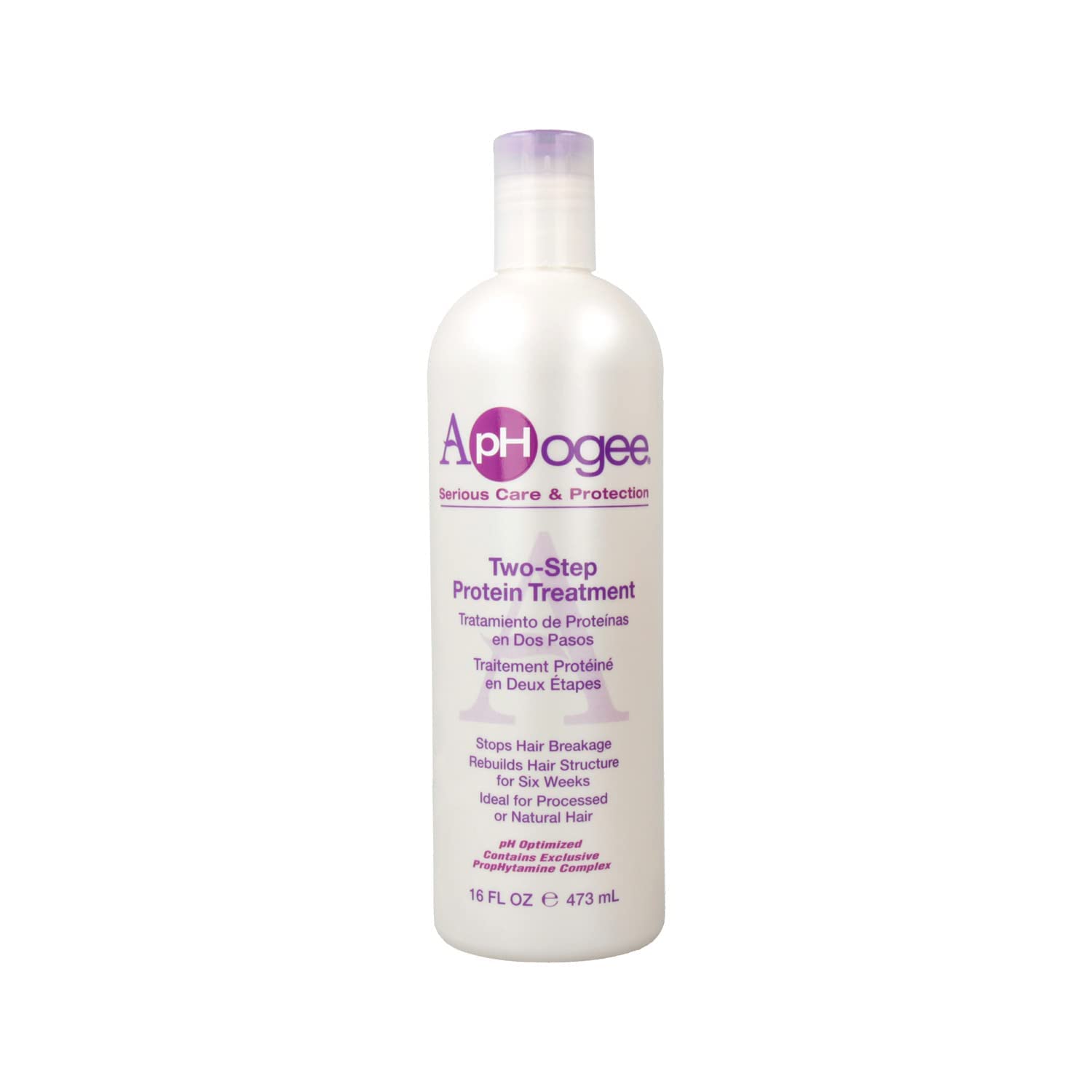 Aphogee traitement protéiné deux étapes – bouteille pour cheveux abîmés et réparés.
