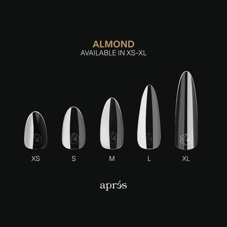 APRÉS Gel-X Almond Sculpted: arco pronunciado y curva C definidas.